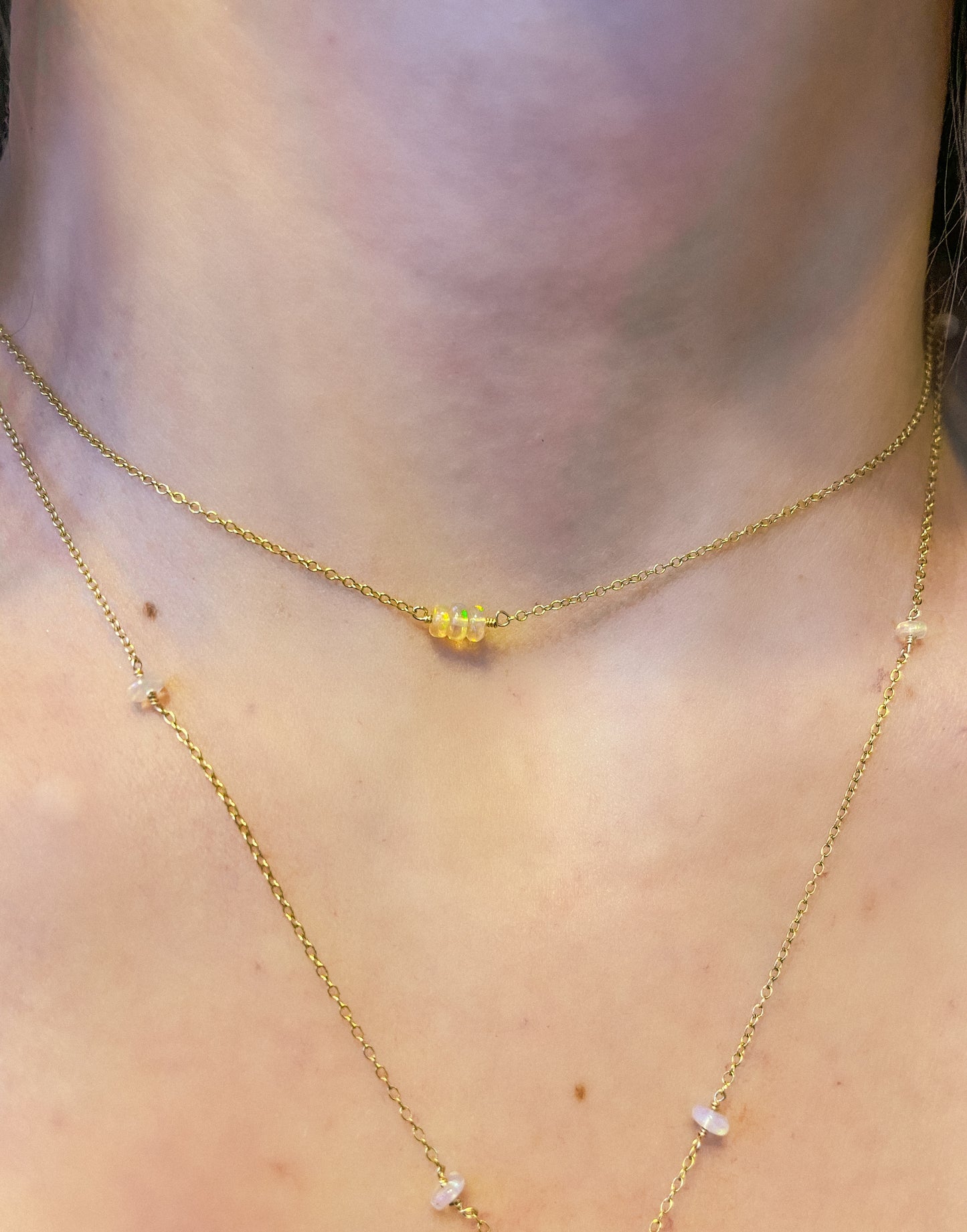 Tiny Opal necklace