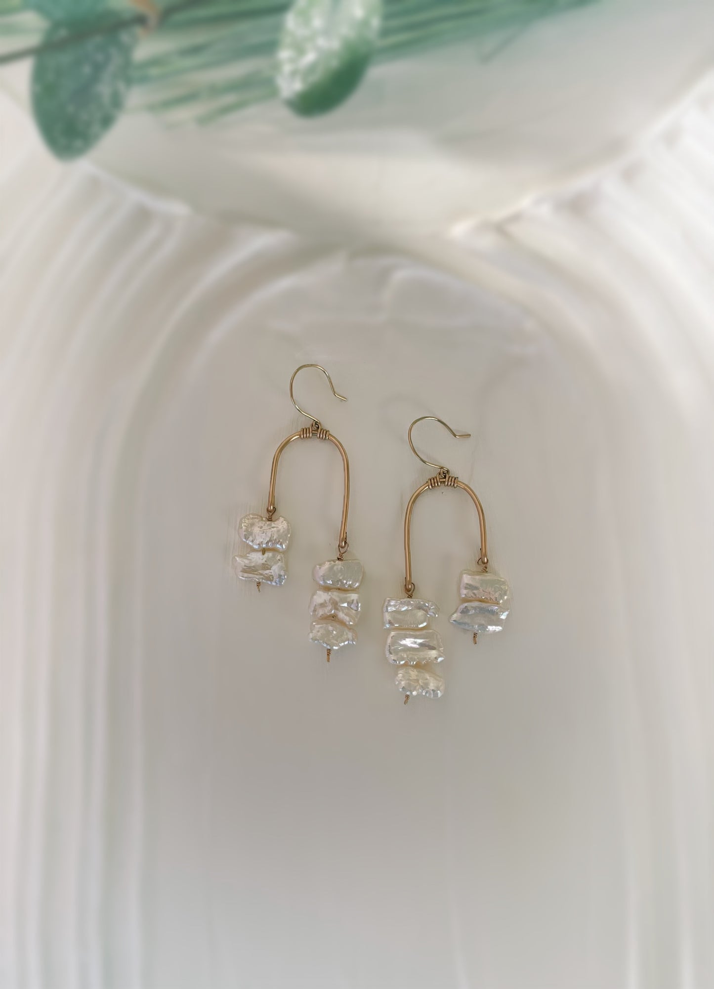 Big Pearl Arch earrings