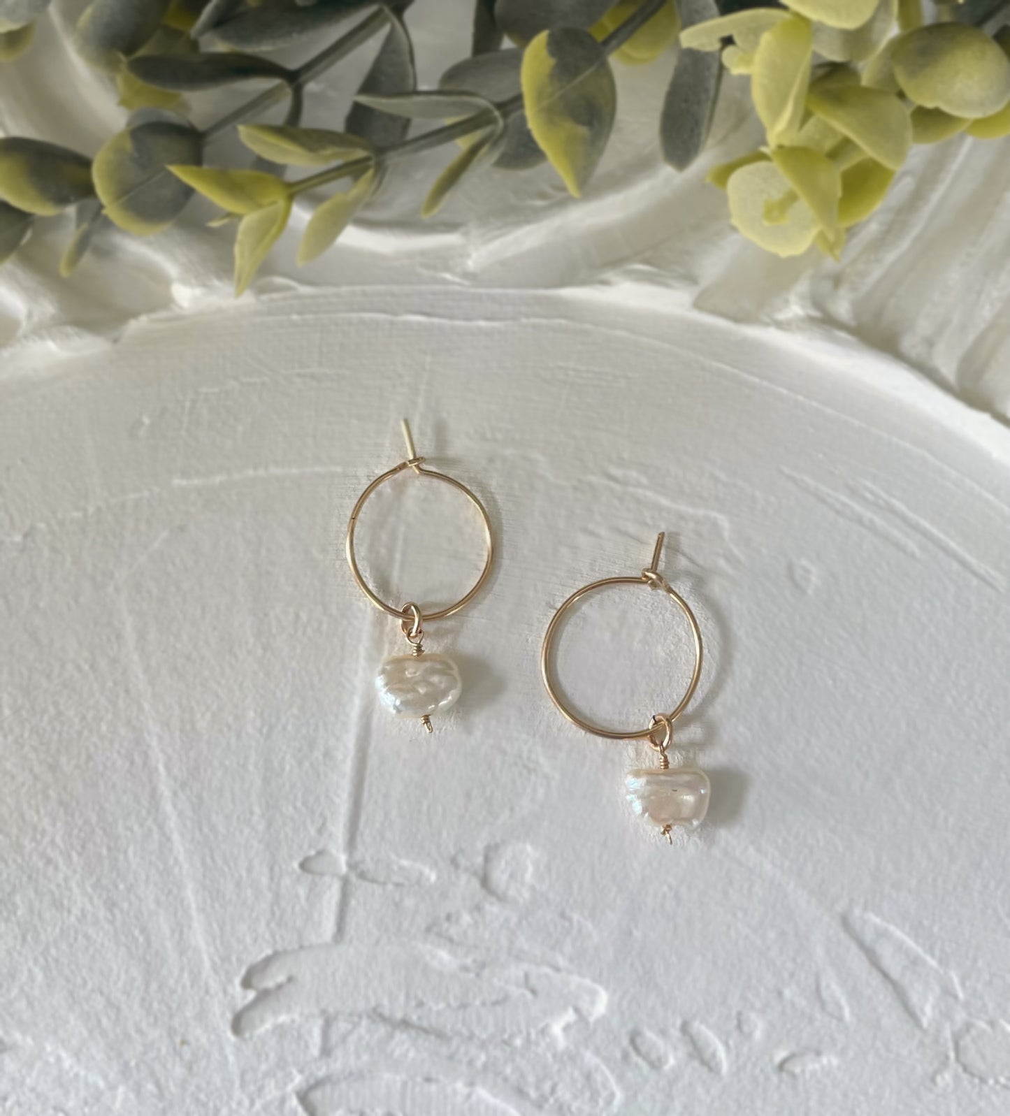 Pearl hoops