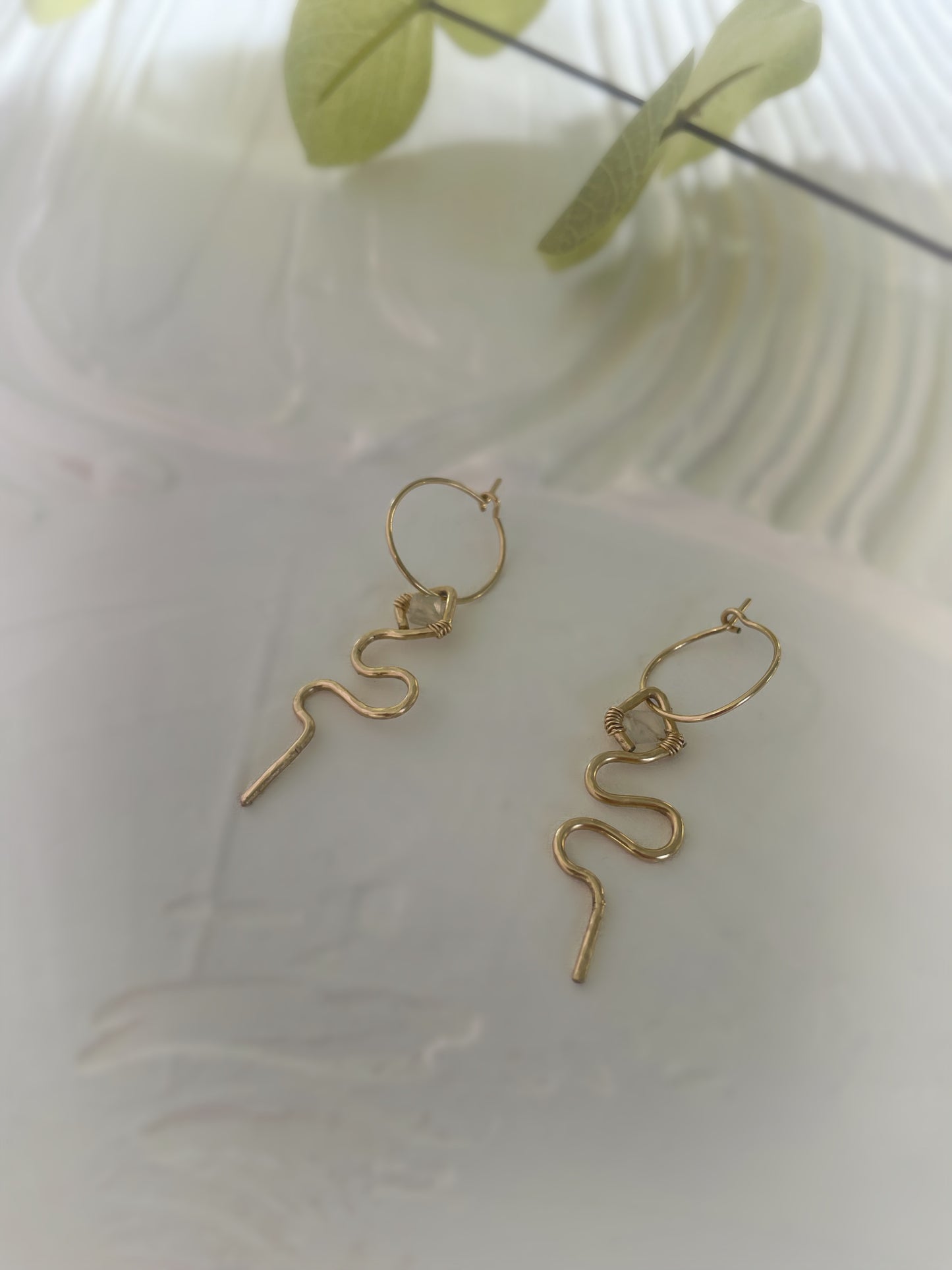 Big Reputation snake earrings