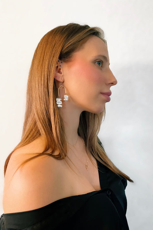 Big Pearl Arch earrings